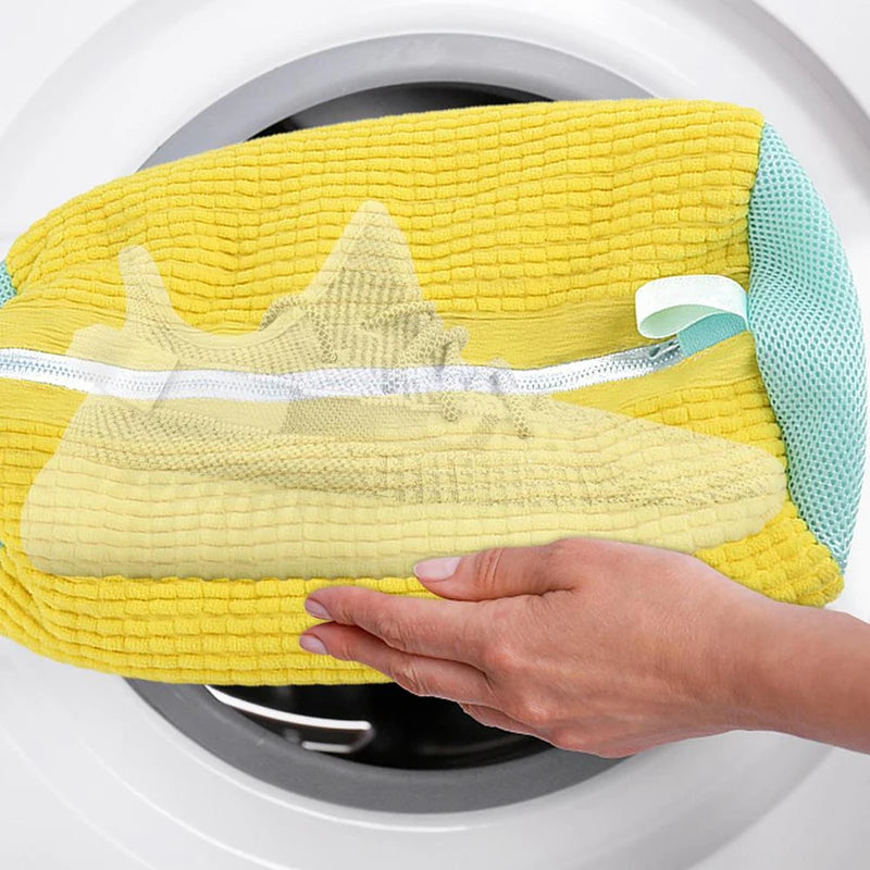 Zippered Shoe Laundry Bag - Reusable and Portable Washing Machine Shoe Washing Bag for all kind of Shoes Bowlift