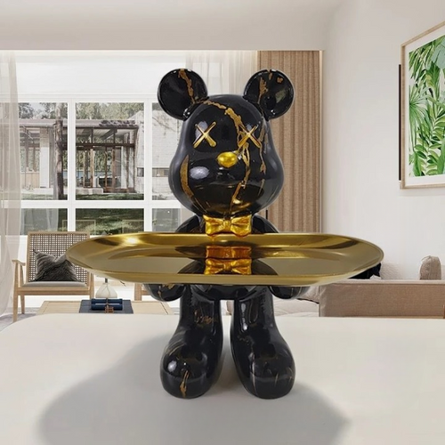 BearArt - Elegant Sculpture for Interior Decoration Bowlift