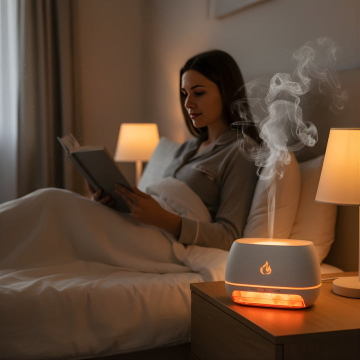 Relieves Dry Air and Aids Sleep – Himalayan Salt Crystal, Quiet Mist and Calming Home Air Wellness Bowlift
