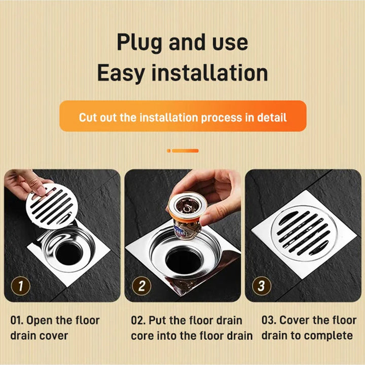 Universal double deodorant floor drain core | Bowlift