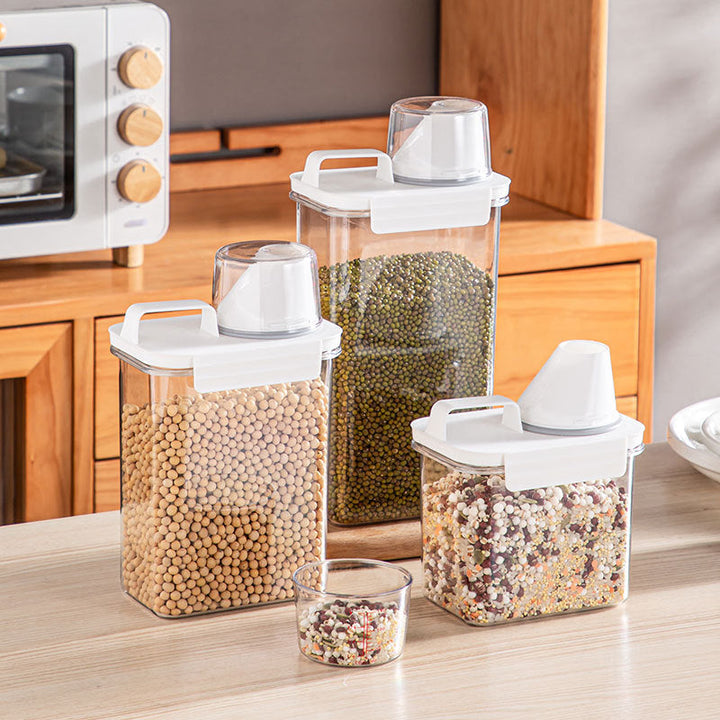 BowLift | Cereal Dispenser Easy Flow Storage Jar Plastic Grocery Container