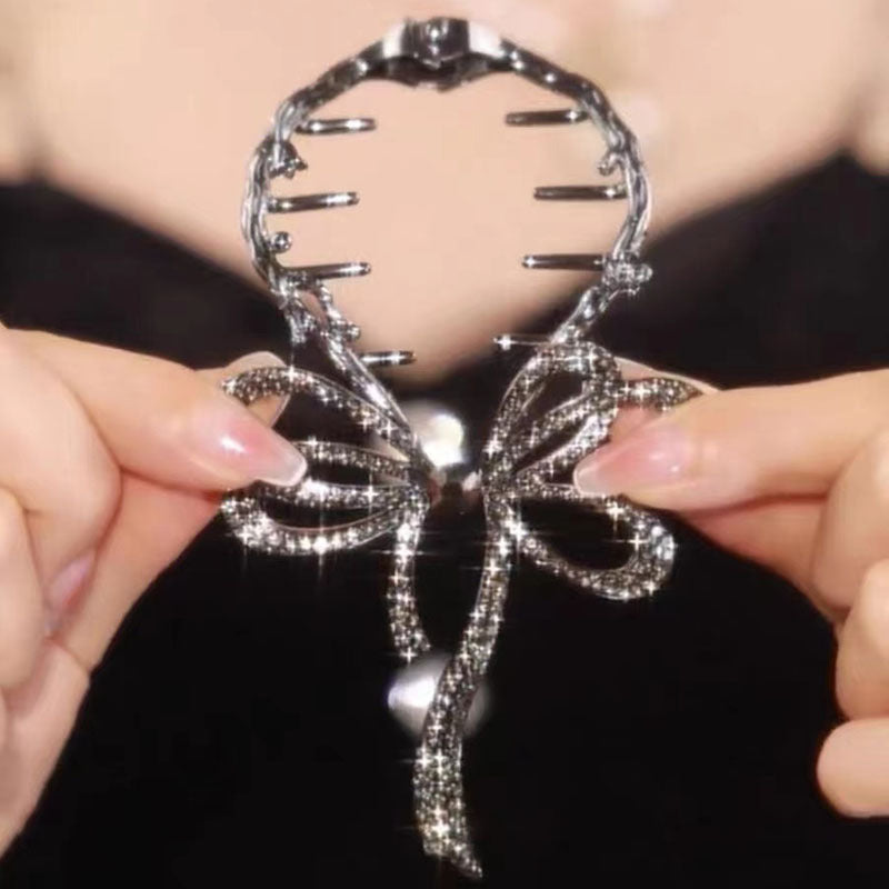 Bow Light Luxury Premium Feeling Hair Clip Bowlift