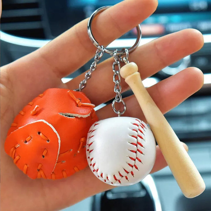 BowLift | Mini Baseball Glove Set Charm Keychain