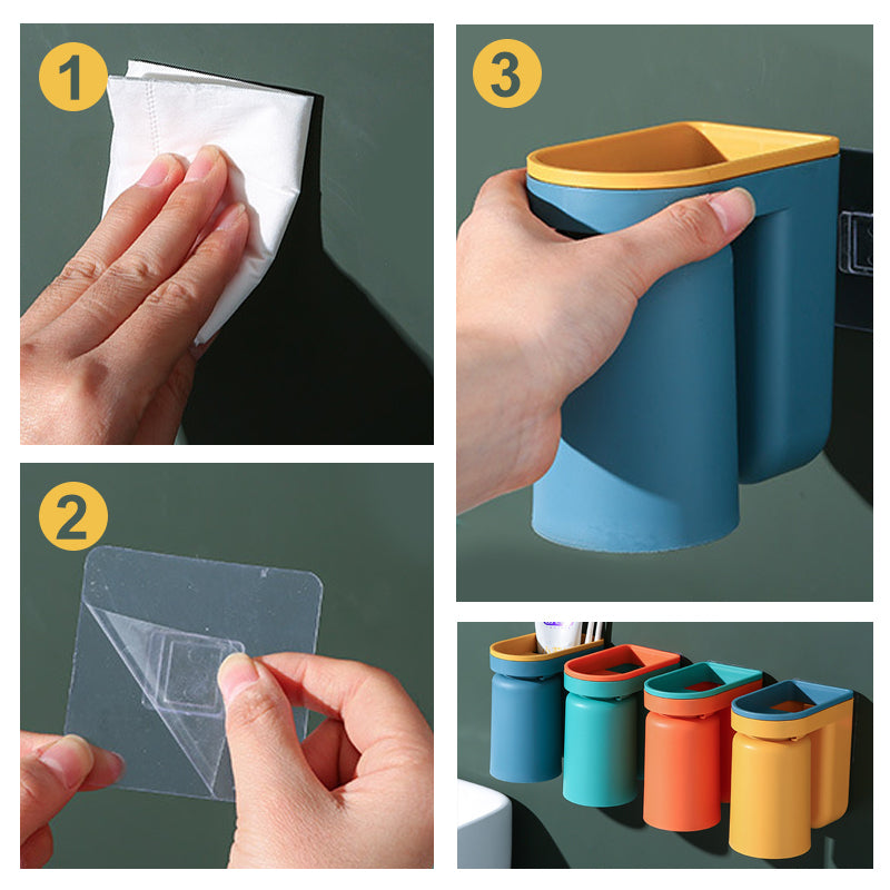 Sticker-toothbrush holder | Bowlift