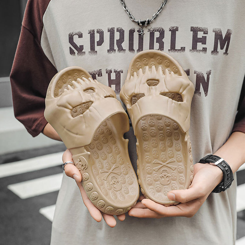 BowLift | Skull Design Single Band Slippers