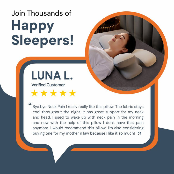BowLift | Side Sleeper Pillow | Ergonomic Memory Foam for Neck Pain Relief & Comfortable Sleep |Best Pillow for Back Pain