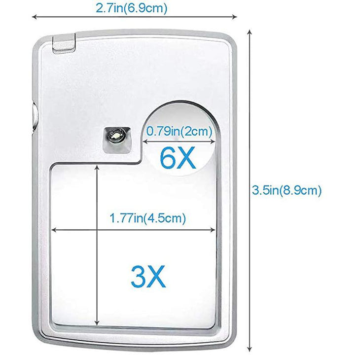BowLift | LED Card Type Magnifying Glass for Reading