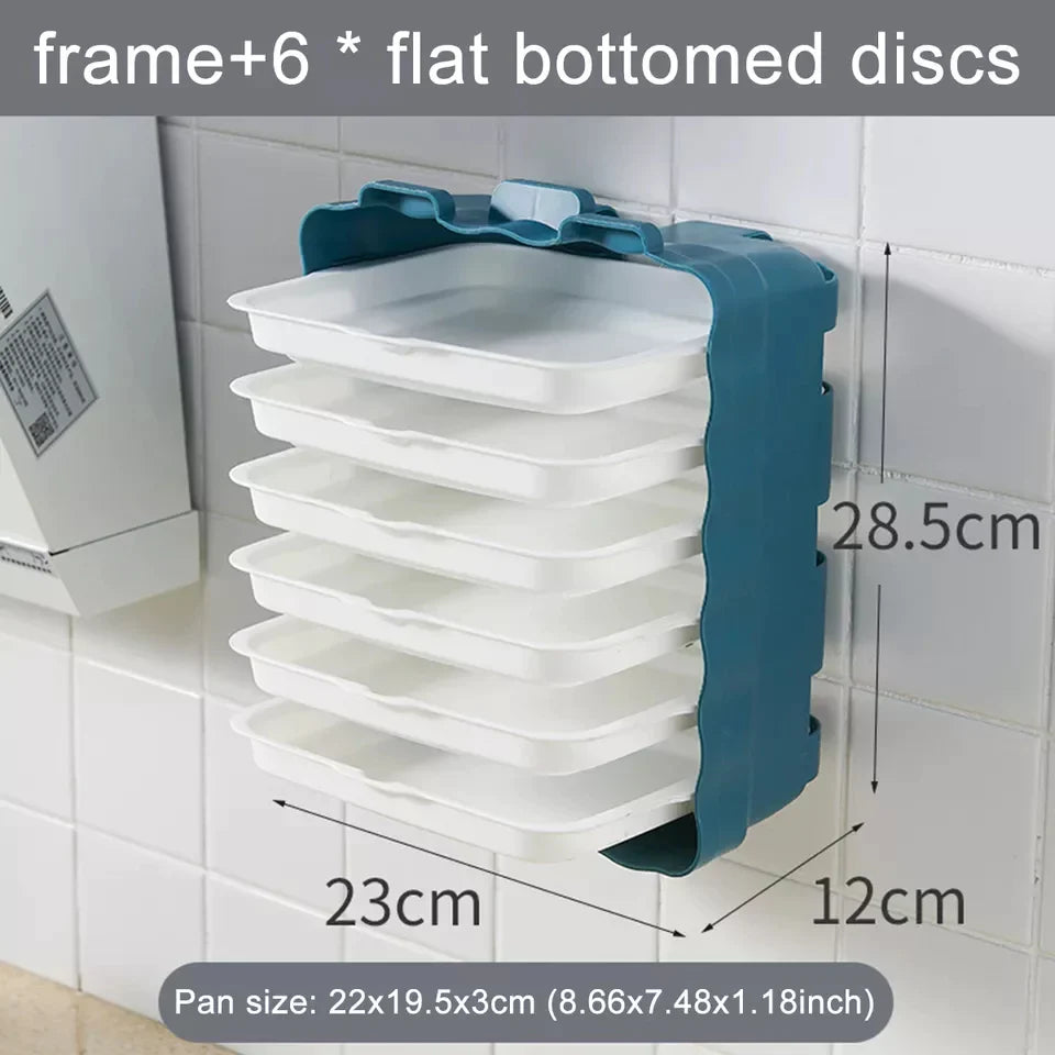 Wall Mount 6pcs Tray Organizer Bowlift