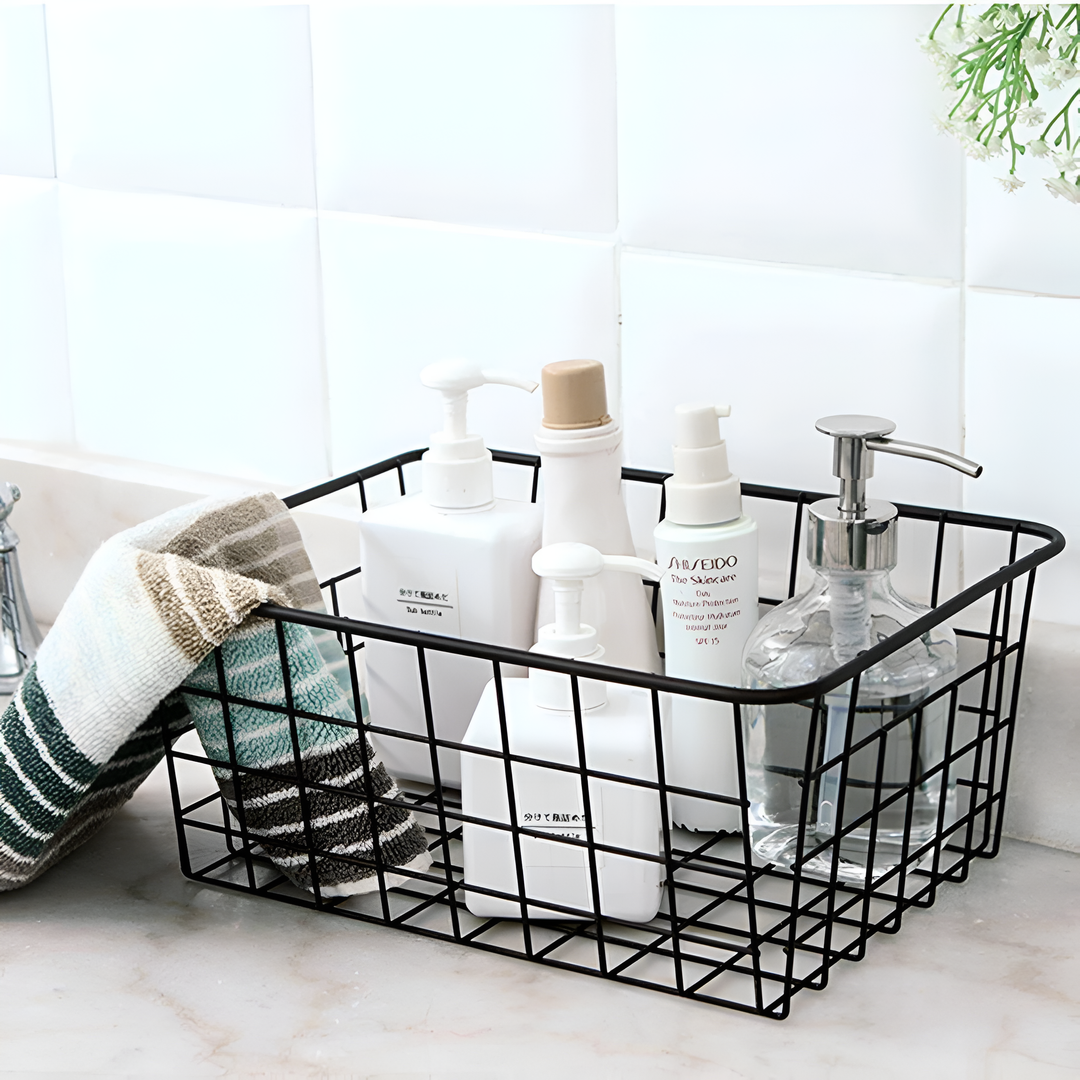 BowLift | Modern Wire Storage Basket with Handles – NeatBasket