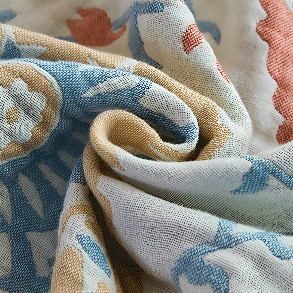 BowLift | Rustic Floral Cotton Reversible Blanket