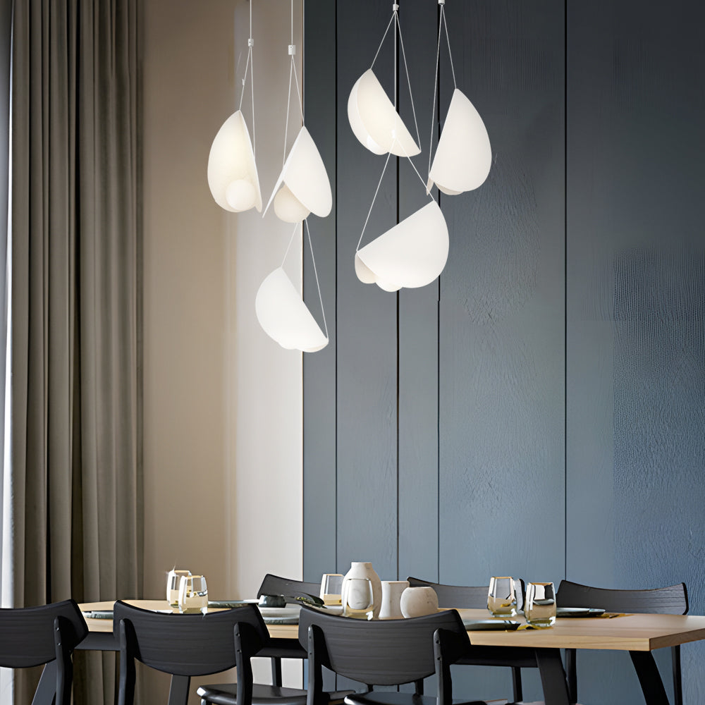 BowLift | PureLuxe Pendant - Slim white linear pendant light