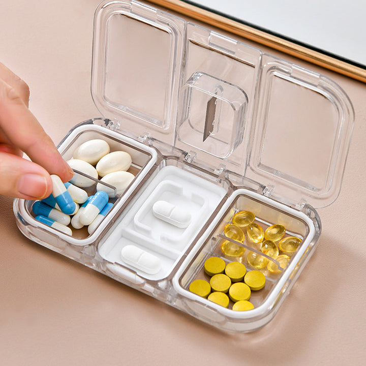 Rectangle Pill Case Organizer Container | Bowlift