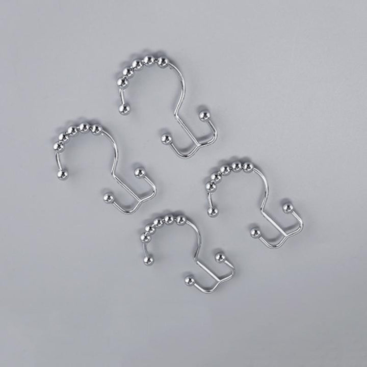Stainless steel shower curtain hooks (12 pieces) | Bowlift