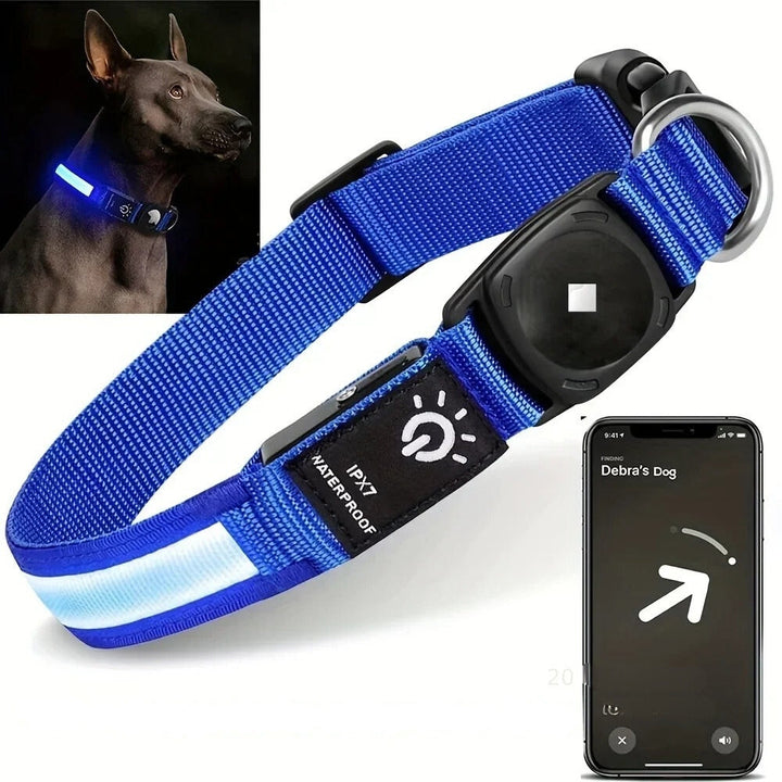 BowLift | Flashing Dog Collars – Waterproof LED Light Up Dog Collar with USB Rechargeable Glow, Dog Collars Illuminated for Night Safety, All Sizes