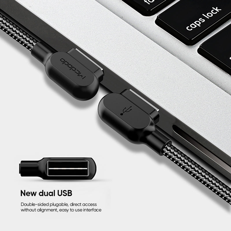 BowLift | L-Shaped Nylon Knitting Data Cable Suitable for iPhone