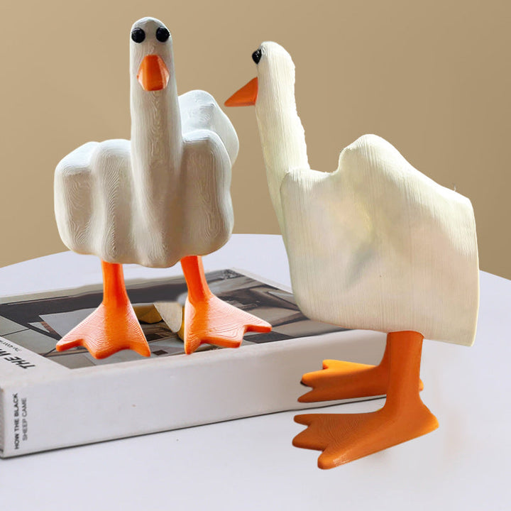 BowLift | Middle Finger Duck Resin Ornament