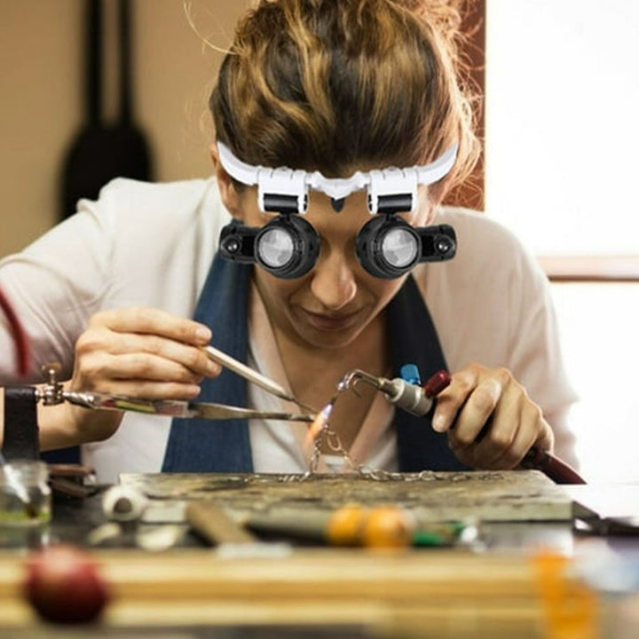 BowLift | Magnifying glasses with LED lamps for double eyes