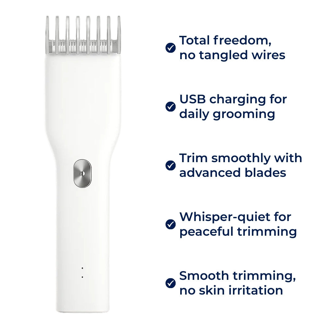 Rechargeable Freedom – Lightweight Ceramic Blade Design – Smooth Easy Trims for Men at Home or On the Go Bowlift