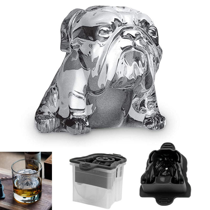 BowLift | Creative Bulldog Ice Mold made of Silicone