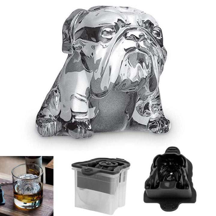 BowLift | Creative Bulldog Ice Mold made of Silicone