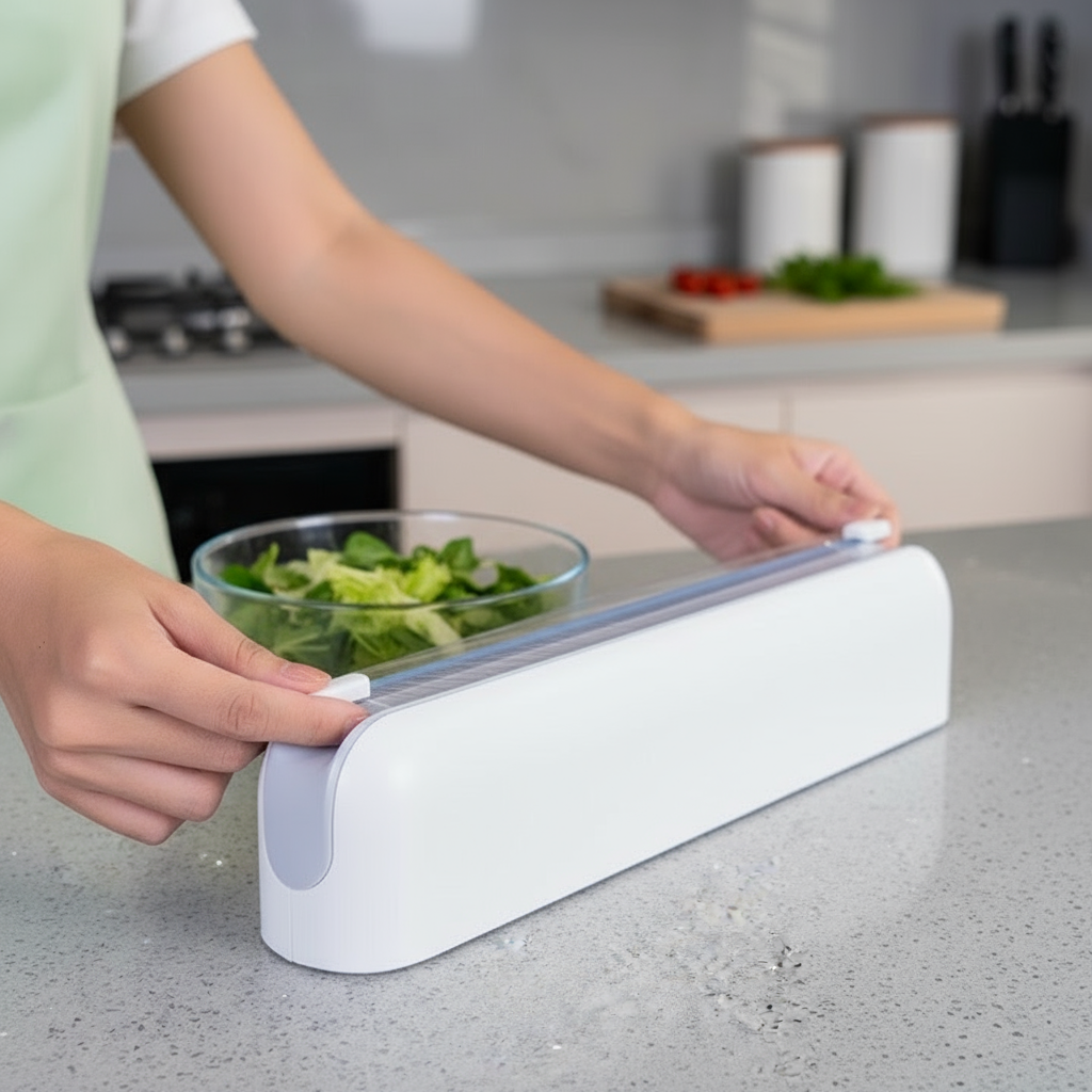 BowLift | Kitchen Film Cutter Storage Dispenser Box