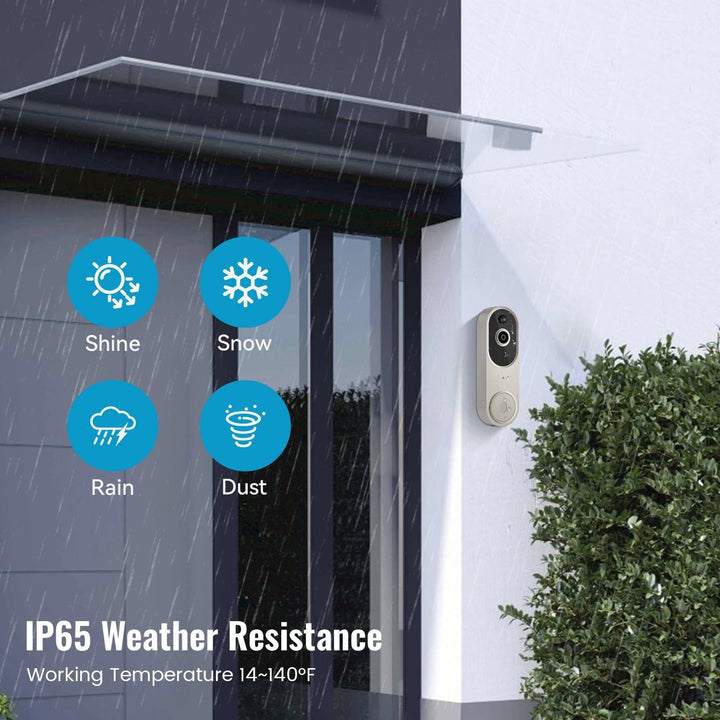 BowLift | Wireless Smart Doorbell Camera – Outdoor Surveillance with HD Night Vision