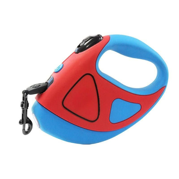 BowLift | BRIGHTLEASH – LED dog leash with reflectors & retraction mechanism for safe walks