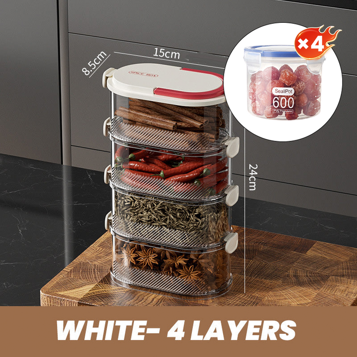 AromaNest — No more chaos, spice-fresh order at the press of a button | Bowlift