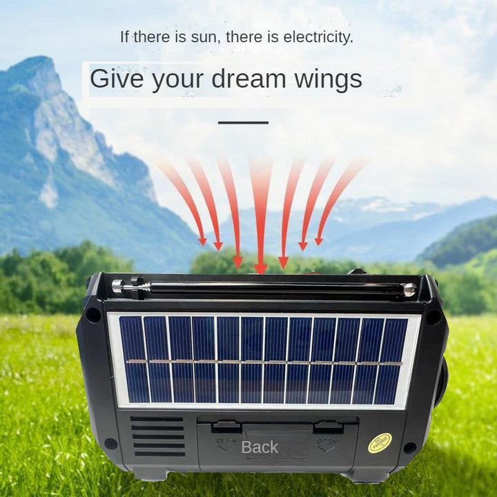 Solar-powered radio for camping | Bowlift