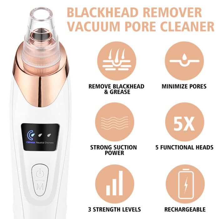 BowLift | Nano Electrical Vacuum Blackhead Remover — Unleash your radiant clear skin without pain or stress