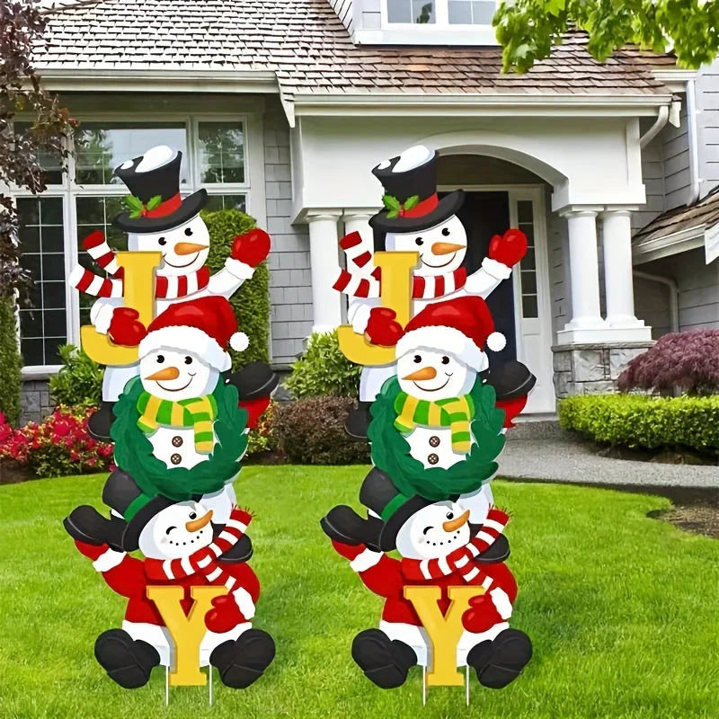 BowLift | SnowyPath - Festive snowman garden decorations