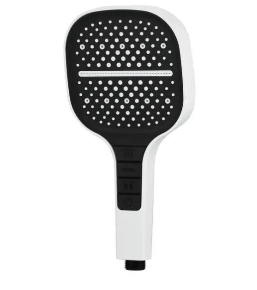 HydraLux 7-Settings Shower Head – Water-Saving & Anti-Scale – Square Chrome | Bowlift