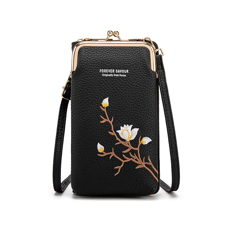 BowLift | Embroidered women's crossbody wallet