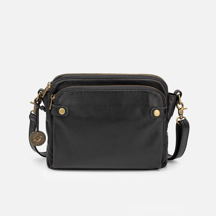 Women's shoulder bag made of three-layer leather | Bowlift