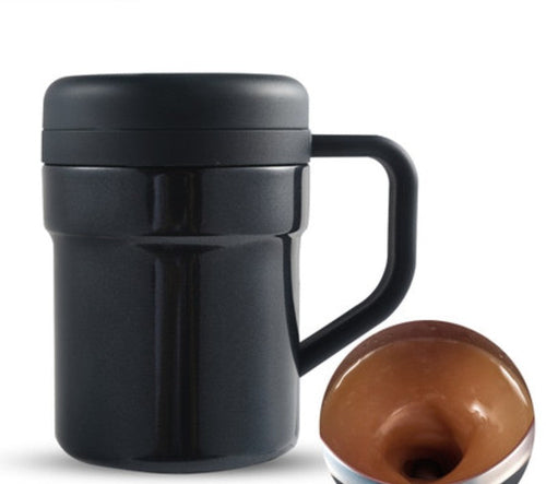 BowLift | Magnetic Self Stirring Coffee Mug, No Battery, Switch and Spoon, for Office, Home & Travel
