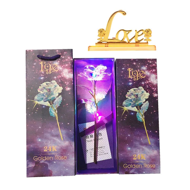 BowLift | For the Gift to Your Loved Ones - Colorful Glass Rose