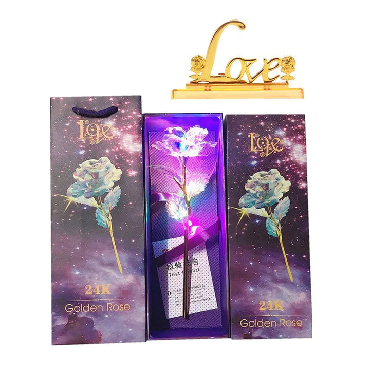 BowLift | For the Gift to Your Loved Ones - Colorful Glass Rose