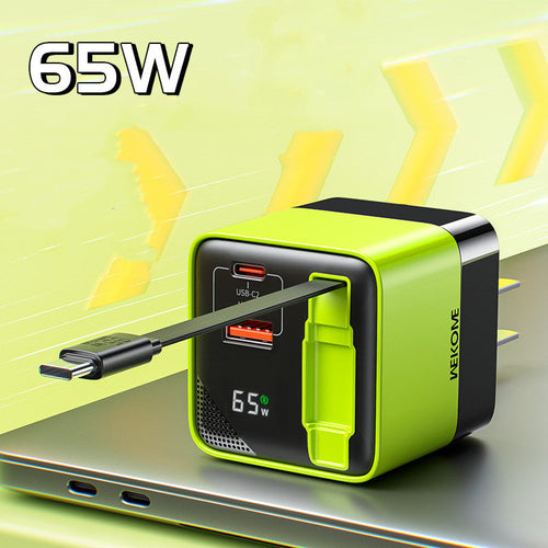 BowLift | USB-C Multi-Port Charger With Built-In Retractable Cable