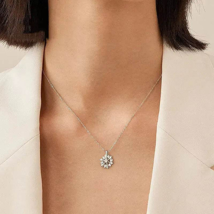 BowLift | Luxury Rhinestone Christmas Snowflakes Necklace Gift for women
