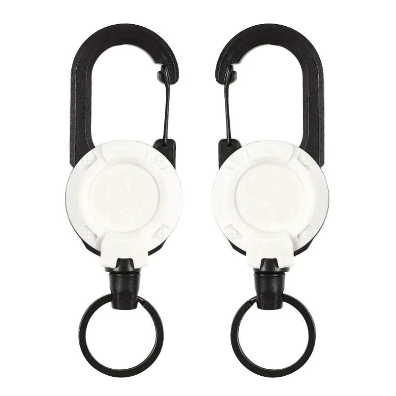 Automatic retractable key holder made of wire rope for outdoor use | Bowlift