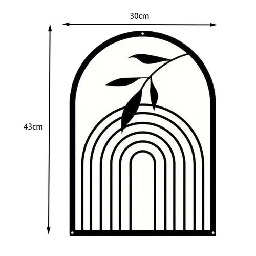 BowLift | Nordic Iron Line Wall Art – Antique Silhouette Metal Pendants