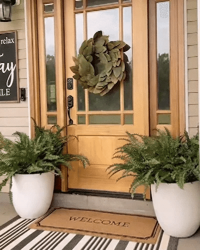 BowLift | UV Resistant Artificial Boston Fern | Lifelike, Waterproof & Maintenance-Free for Outdoor Décor
