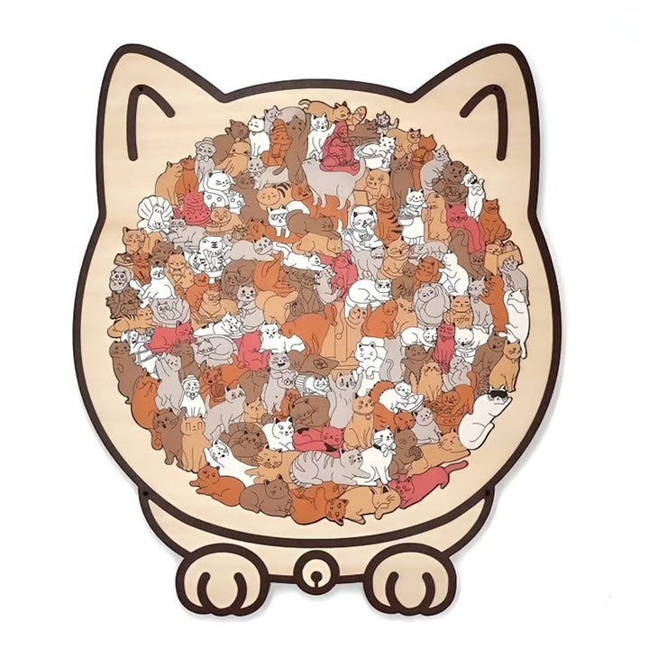 BowLift | 135-Piece Wooden Cat Puzzle