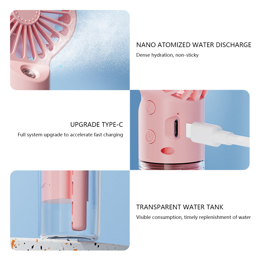 Handheld Mini Air Conditioner Humidifier Mist Cooler | Bowlift