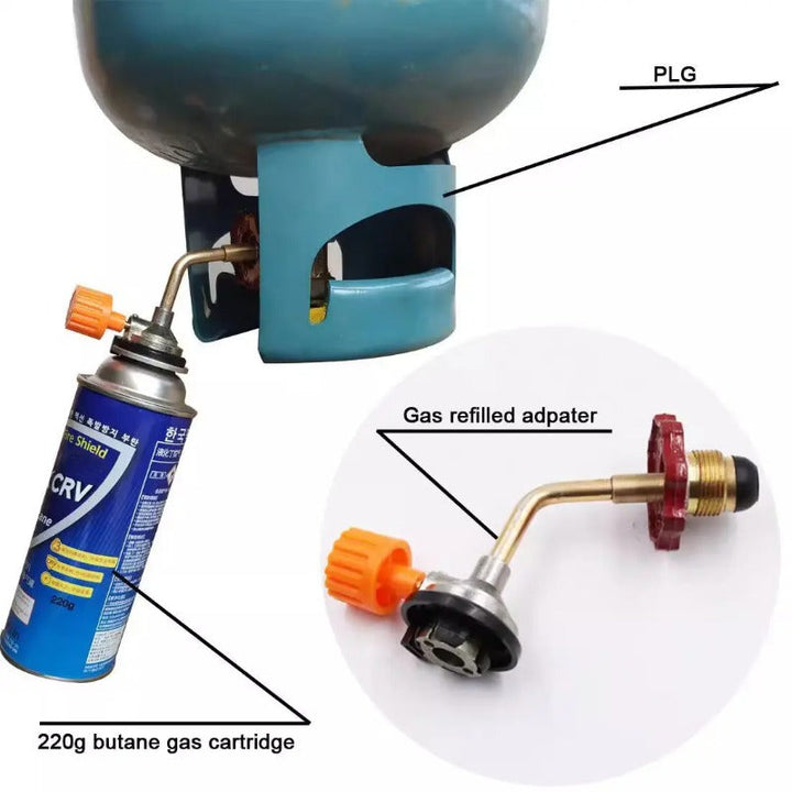 Hose-Free Gas Refill Adapter Bowlift