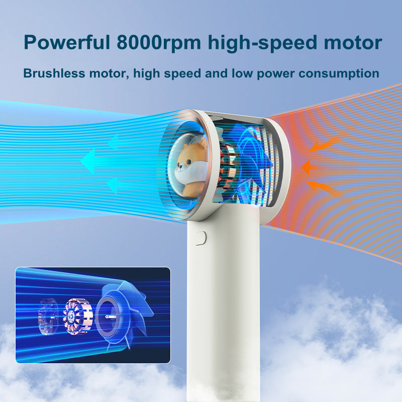 Lovely Squirrel Mini Pocket Fan USB Rechargeable Handheld Fan | Bowlift