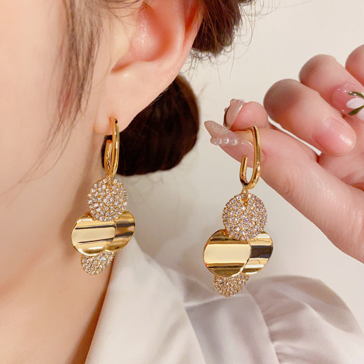 BowLift | Crystal Radiance Round Tassel Earrings