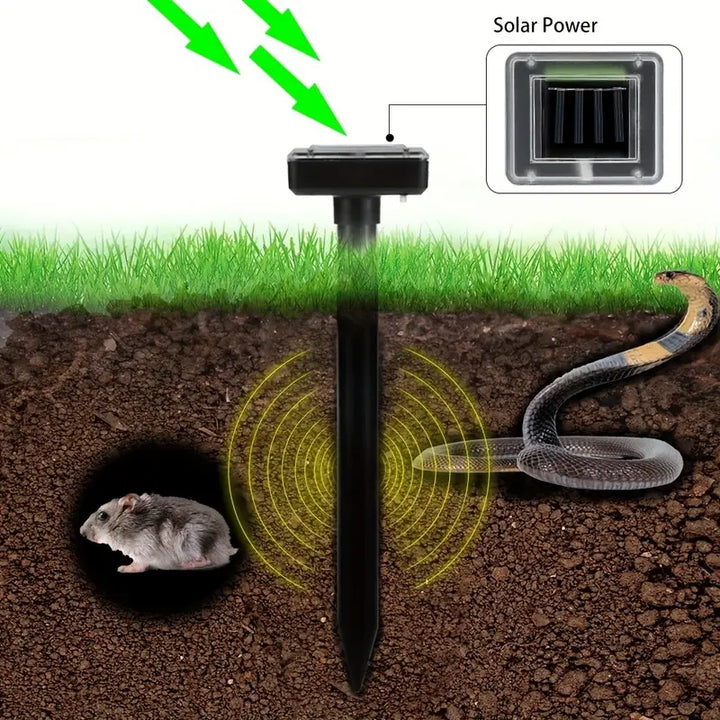 BowLift | Solar-powered snake and pest deterrent – Ultrasonic device for the garden