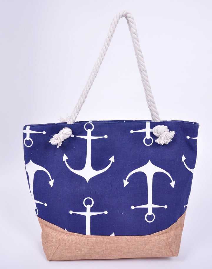 Large Maritime Beach Bag with Sturdy Rope Handles Bowlift
