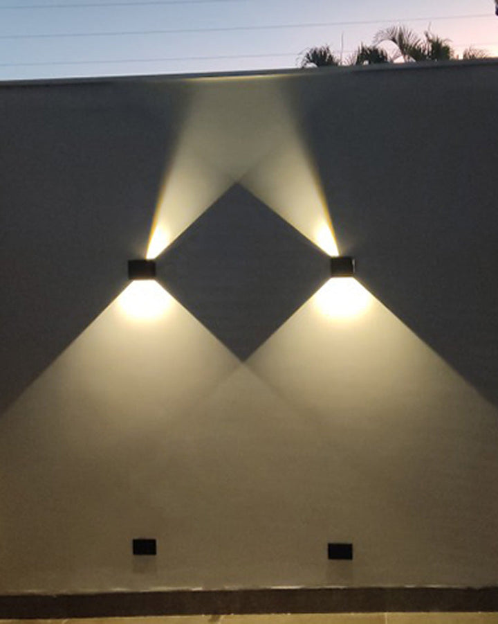 BowLift | LED Outdoor Up Down Wall Light | Waterproof Metal Fixture for Patio. Garden & Entryway Illumination